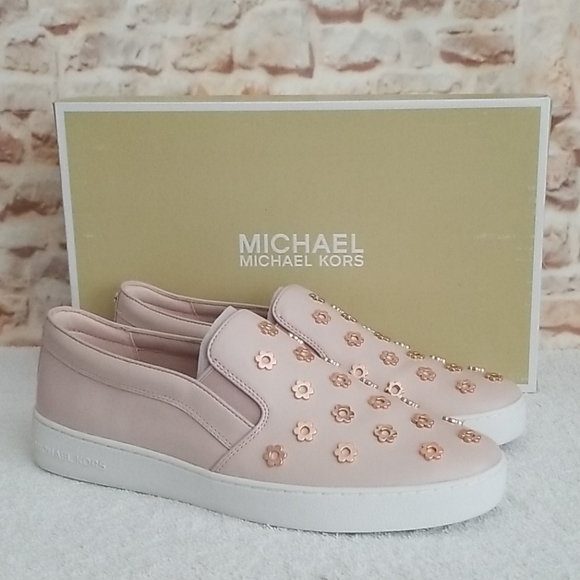 Michael Kors Shoes - New Michael Kors Keaton Leather Studded Sneakers